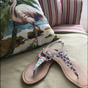 JustFab Thong Sandals, Size9